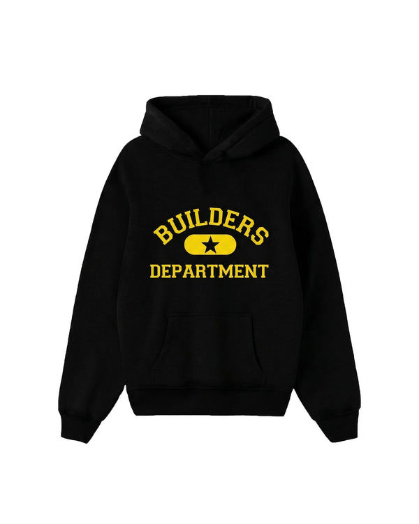 Builders Department Hoodie Black