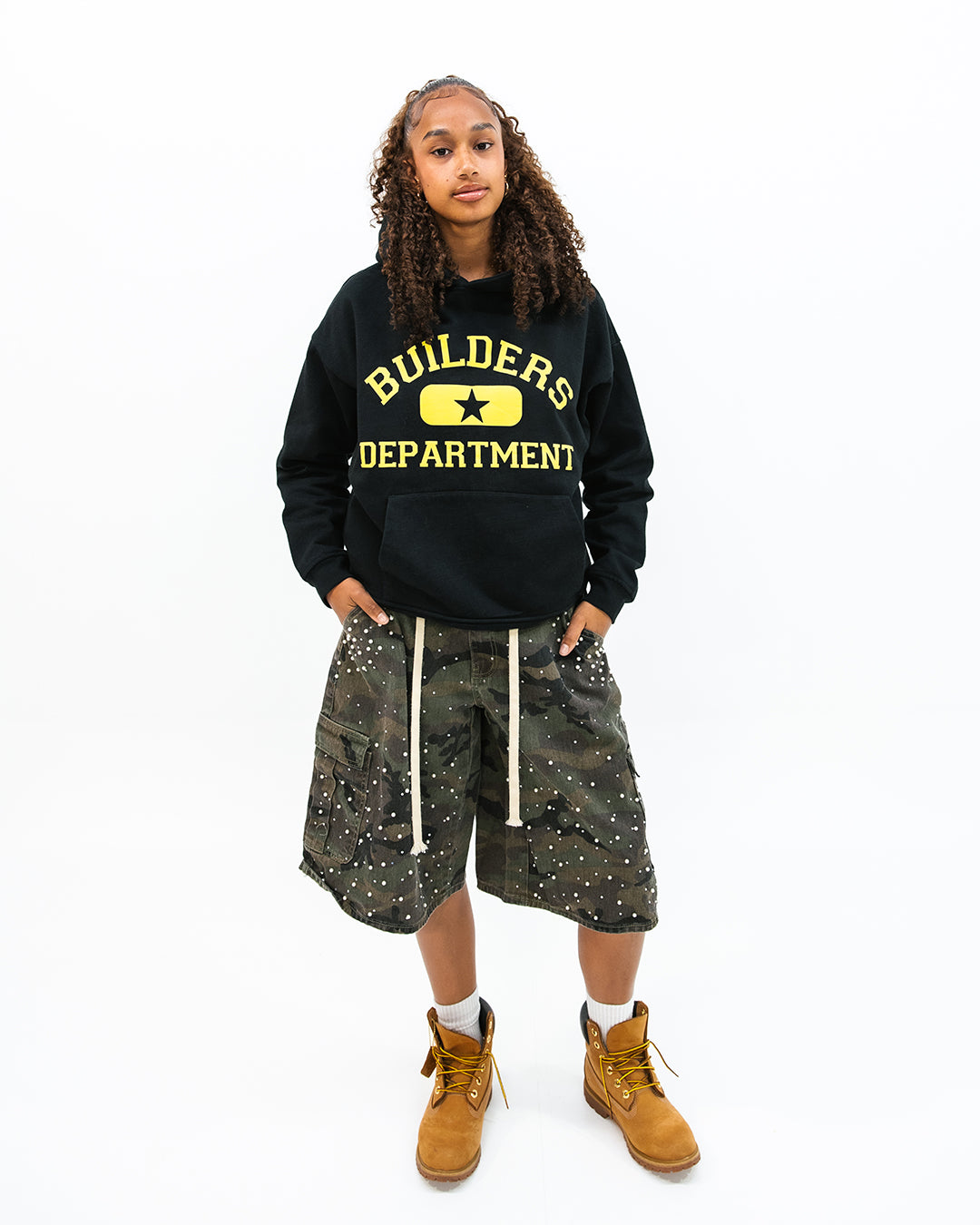 Builders Department Hoodie Black